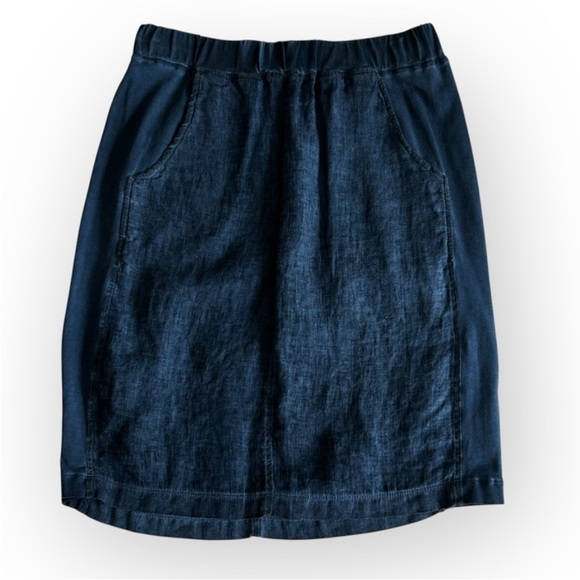 Yest UK Linen Pocket Skirt w/Stretch Panels - Picture 10 of 12
